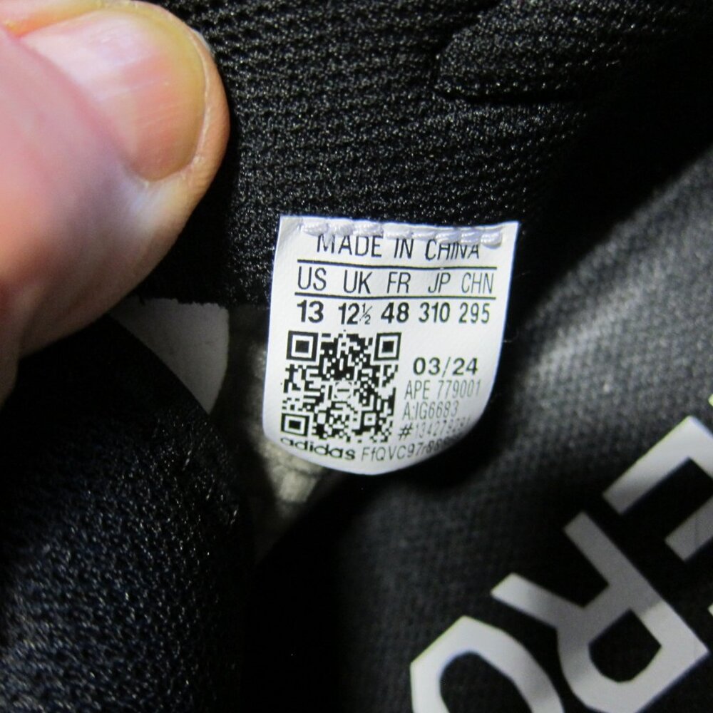 Adidas Adizero Select 2.0 Men's 13 White/Black Athleic Shoes-NWT - Picture 10 of 10